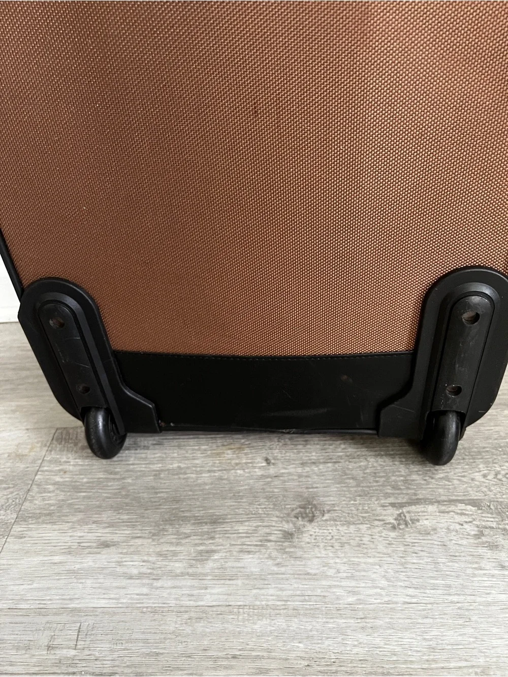 RARE Vintage Ralph Lauren Chaps Rolling Suitcase Luggage Tan